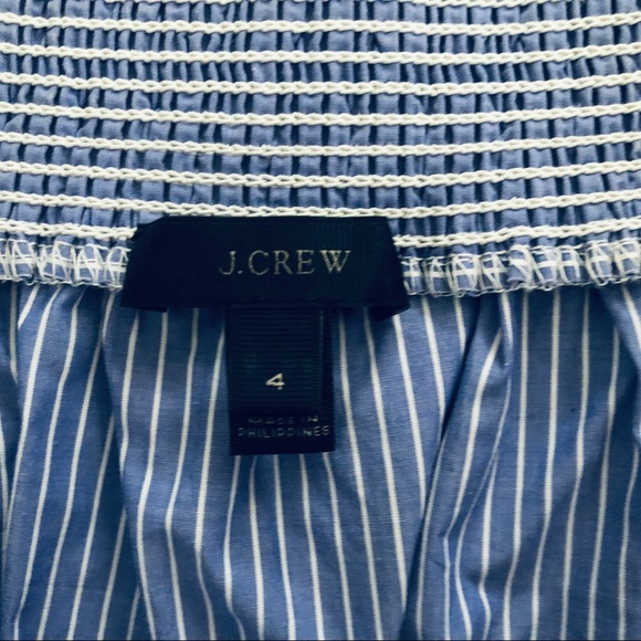 J. Crew smocked “off the shoulder” blouse - Picture 2 of 3